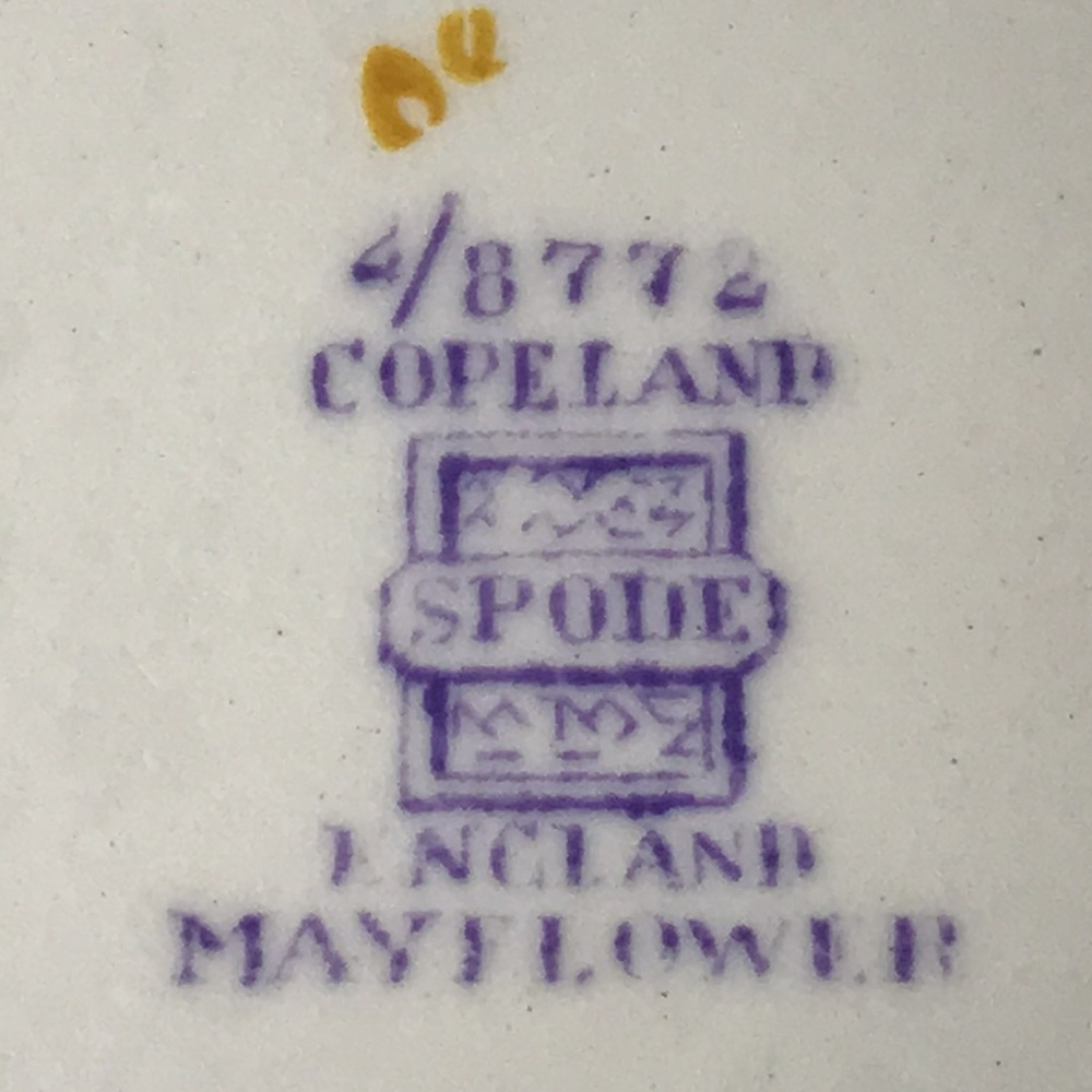 Spode copeland England Mayflower china floral plate - Picture 8 of 8